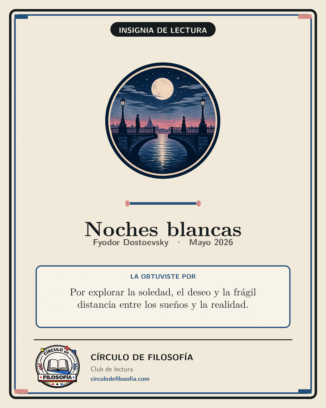 Tarjeta de la insignia Noches blancas